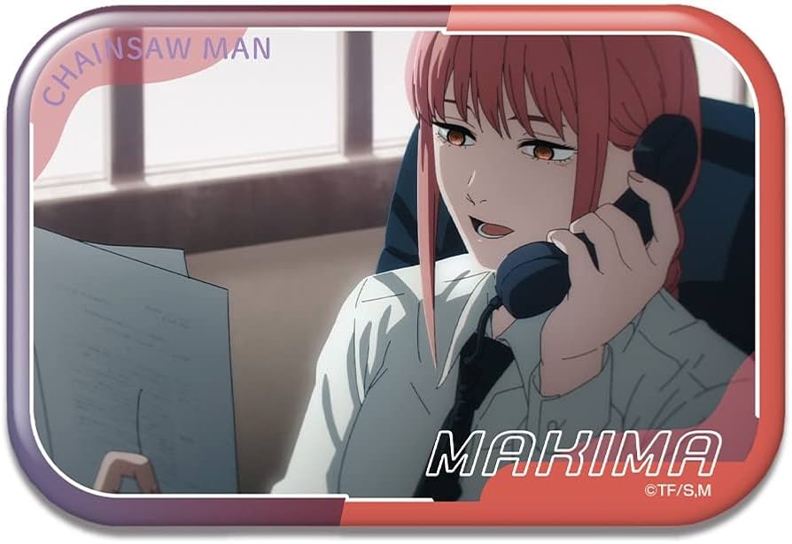Amazon | チェンソーマン 長方形缶バッジ マキマ D BRAN-C001